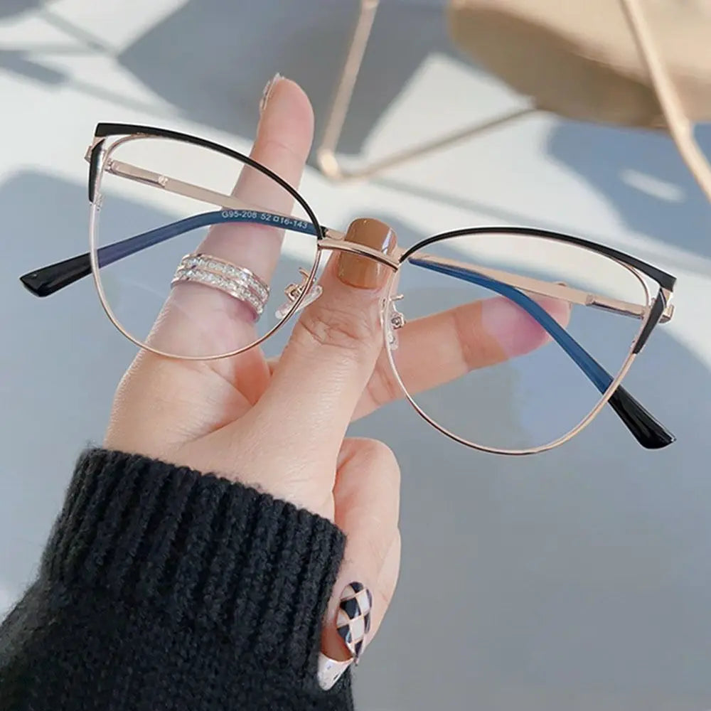 Metal Cat-Eye Blue-Light Glasses