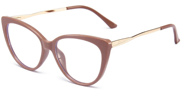 Vintage Alloy Cat-Eye Blue Light Glasses