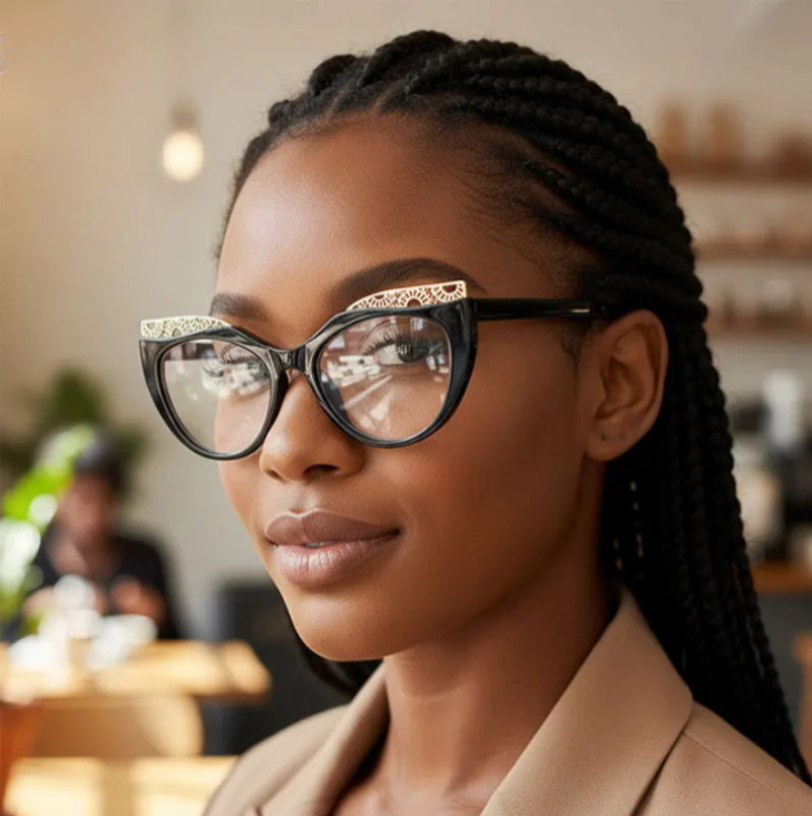 Vintage Lace Cat-Eye Glasses