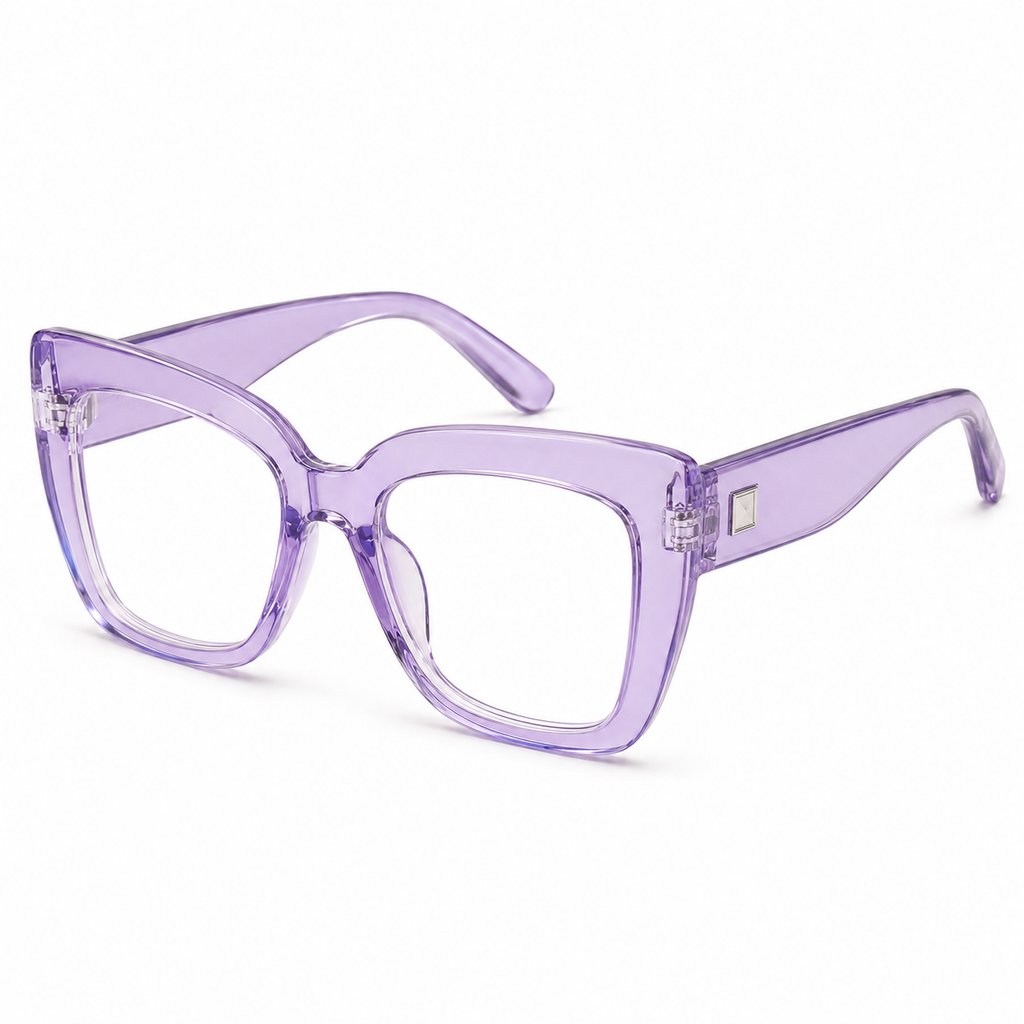 Jelly Color Cat-Eye Glasses